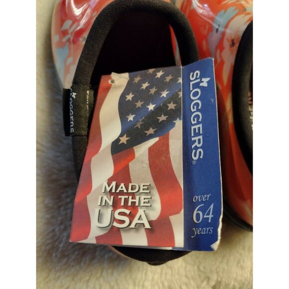 Sloggers Garden Shoes Slip On Comfort Waterproof Flowers Size 6 NEW - Picture 8 of 8